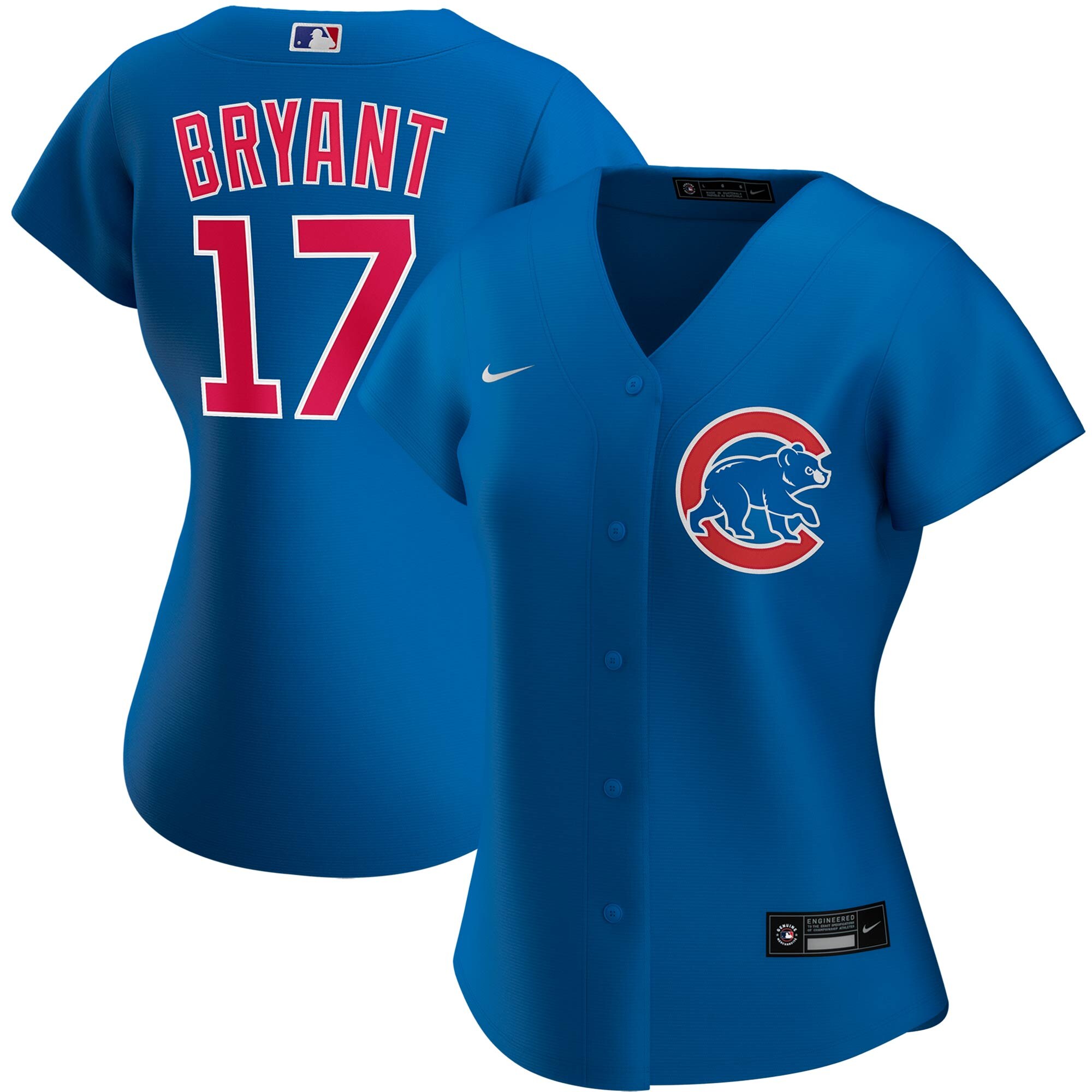Chicago Cubs #17 Kris Bryant Nike Women Alternate 2020 MLB Player Jersey Royal